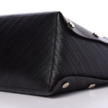 Givenchy Calfskin Chain Embossed Medium Bond Shopper Tote Black 9 of 10