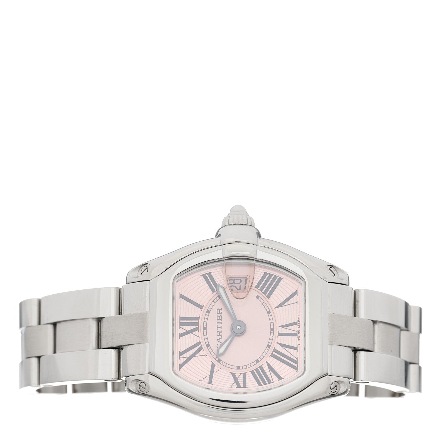Cartier Stainless Steel 31mm Roadster Quartz Watch Pink 2 of 4