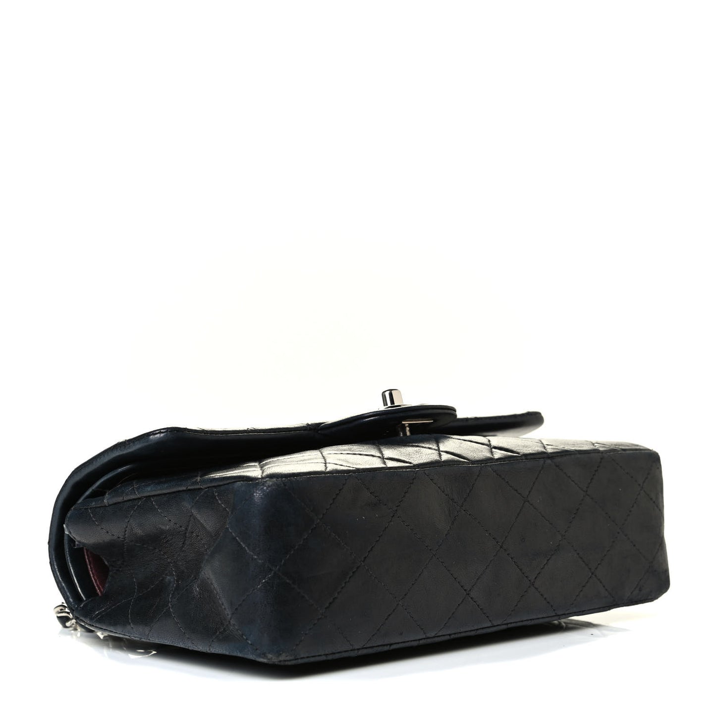 Lambskin Quilted Small Double Flap Black