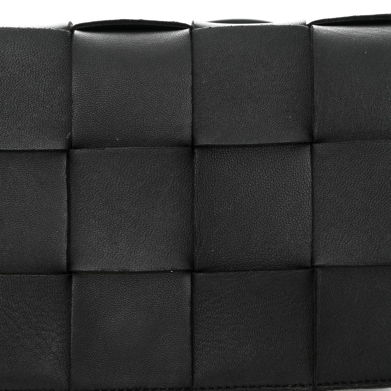 Bottega Veneta Lambskin Maxi Intrecciato Cassette Crossbody Bag Black 15 of 19