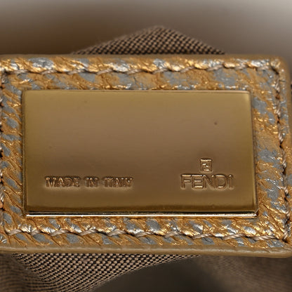 Fendi Nappa Nuvolata Bimetal Spy Oro Argento 9 of 15
