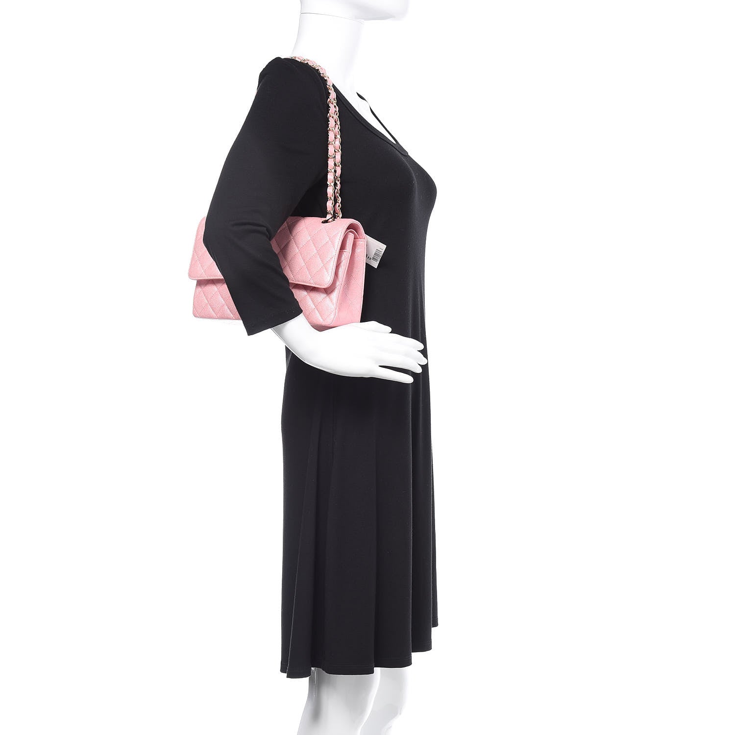 Chanel Iridescent Caviar Quilted Medium Double Flap Rose Pink 1 of 11