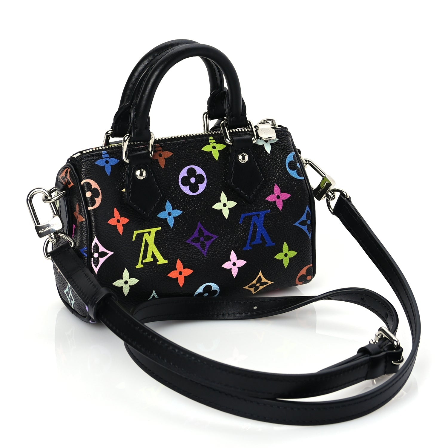 Louis Vuitton LV X TM Monogram Multicolor Nano Speedy Black 2 of 8