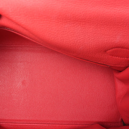Hermes Clemence Shoulder Kelly 40  Bougainvillea 4 of 9