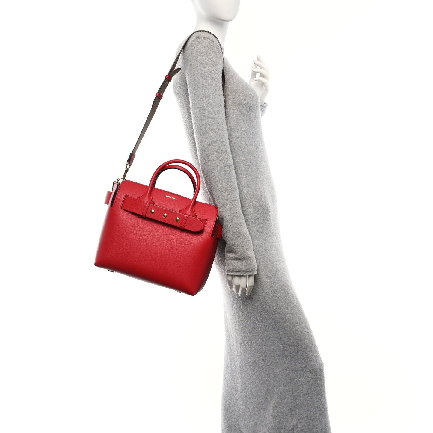 Soft Grain Calfskin Small Belt Bag Marais Bright Military Red