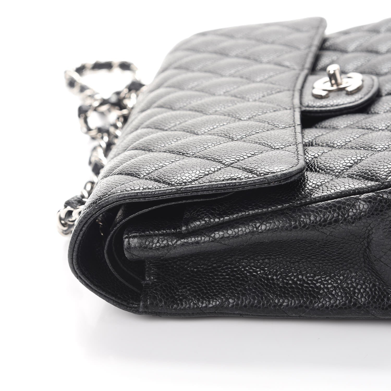 Chanel Caviar Quilted Medium Double Flap Black 18 of 26