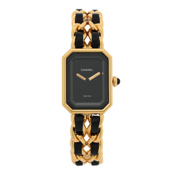 Stainless Steel Lambskin 20mm Chain Premiere Quartz Watch Gold M