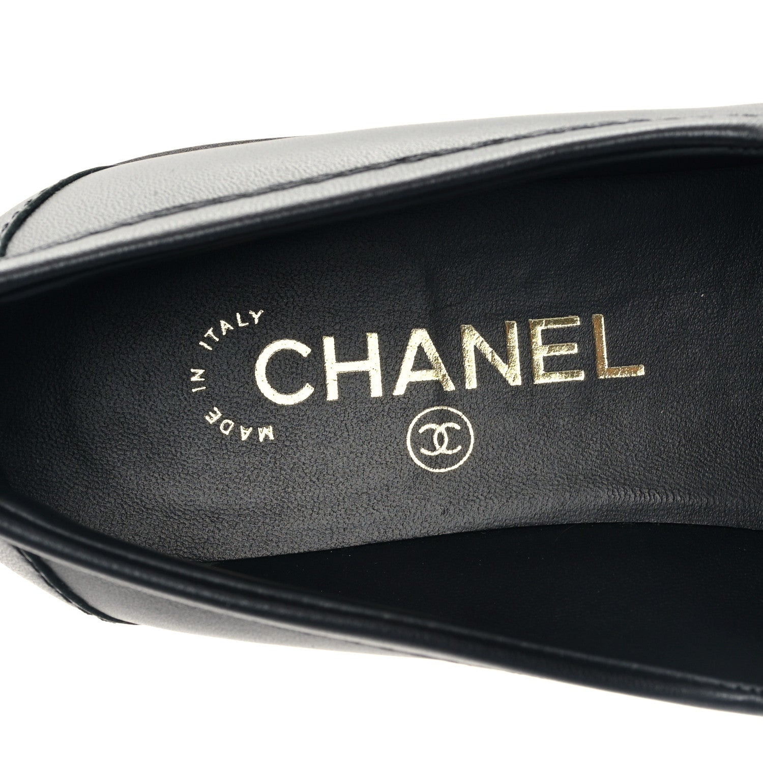 Chanel Lambskin Quilted CC Turnlock Loafers 38.5 Black 7 of 9