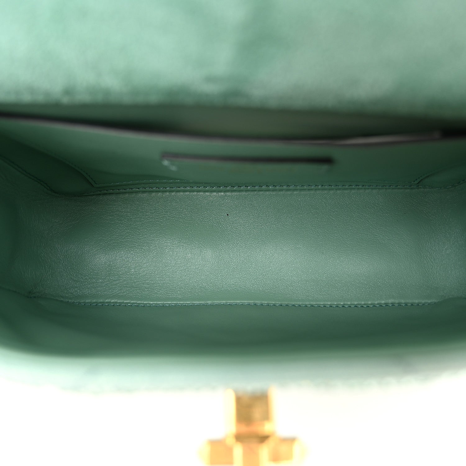 Valentino Garavani Crystal Suede Small Roman Stud Shoulder Bag Green 5 of 9