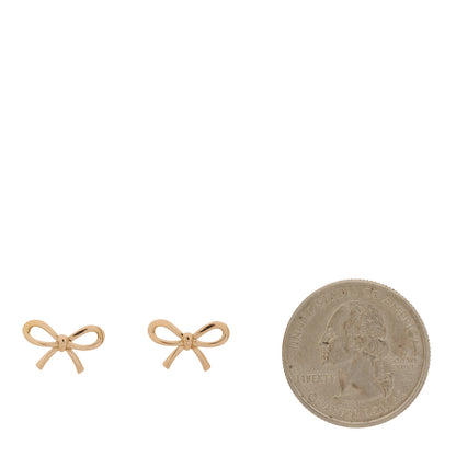 Tiffany 18K Rose Gold Bow Earrings 2 of 4