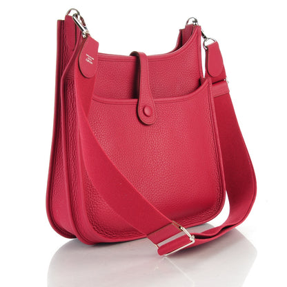 Hermes Taurillon Clemence Evelyne III PM Rubis 3 of 7