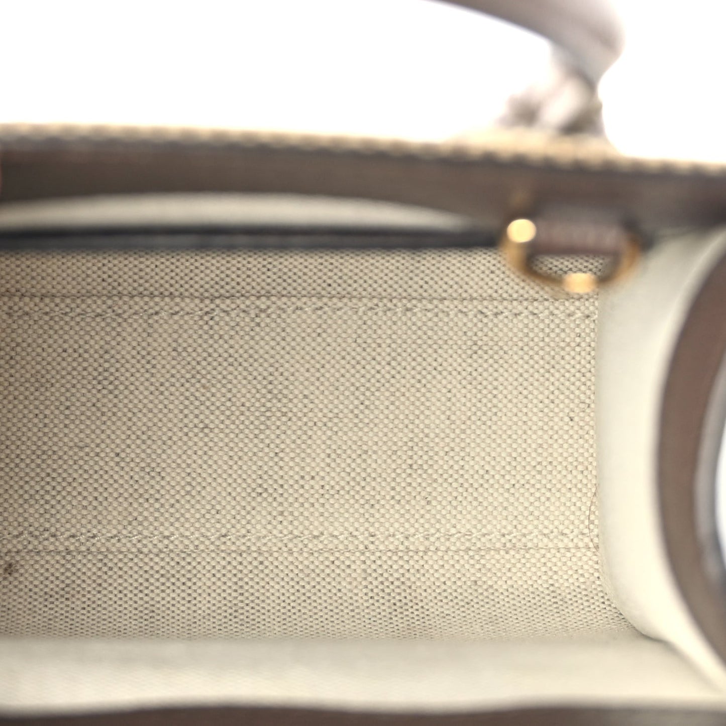 GUCCI Monogram Jumbo GG Textured Dollar Calfskin Web Mini Vertical Tote Camel Ebony New Acero