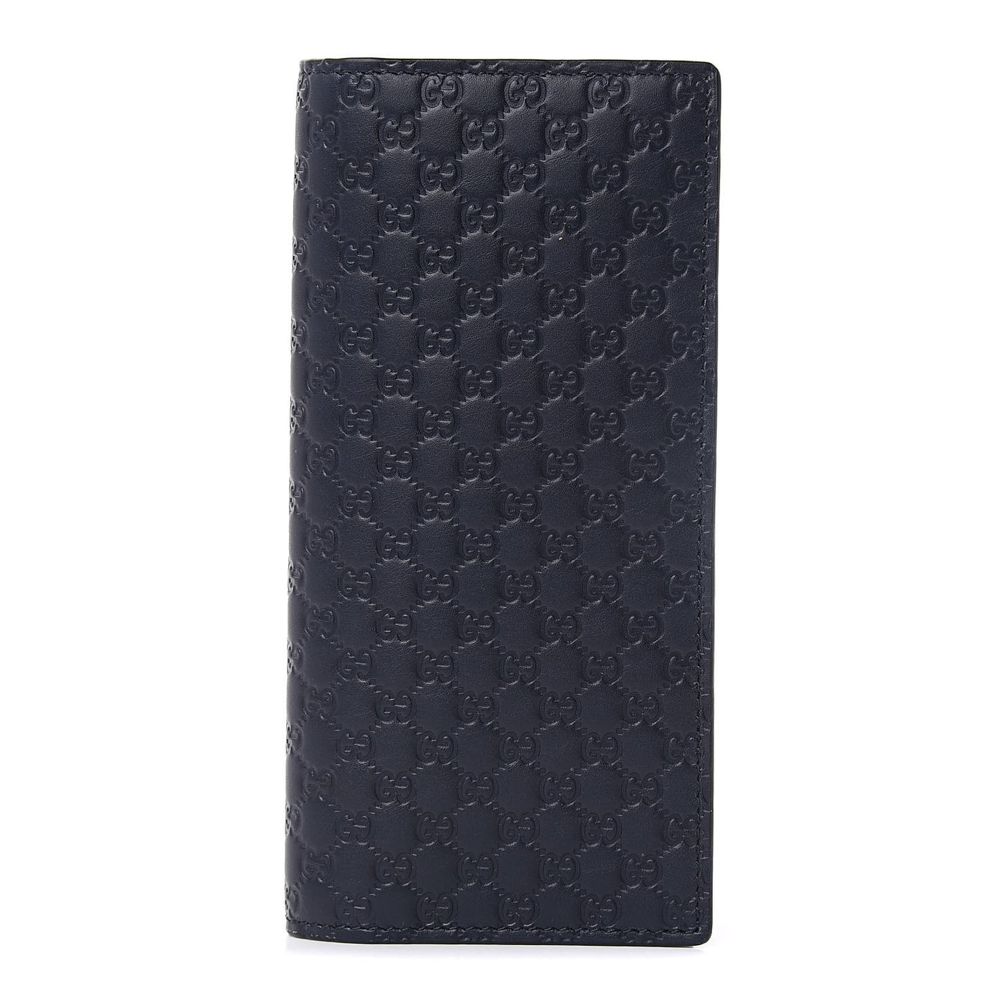 Microguccissima Bi-Fold Organizer Wallet Blue