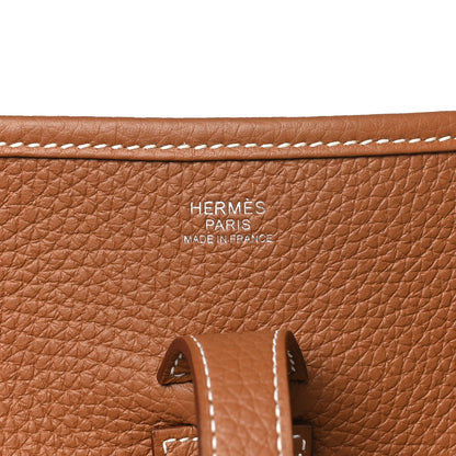 Hermes Taurillon Clemence Evelyne III PM Gold 6 of 11