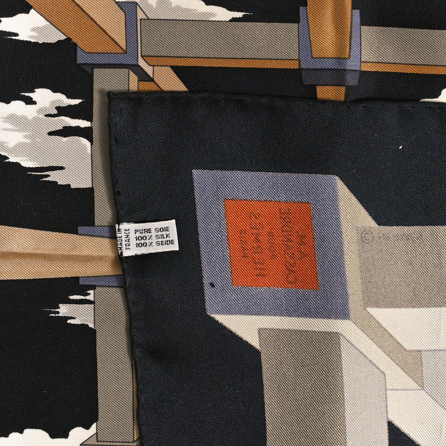 Hermes Silk Perspective II Cassandre Scarf 45 3 of 3