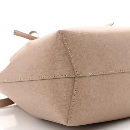 Mansur Gavriel Saffiano Mini Bucket Bag Elefante 9 of 10