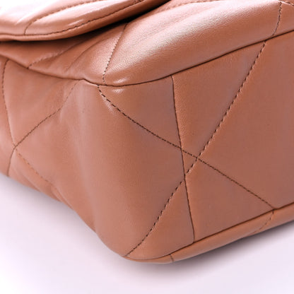 Chanel Lambskin Quilted Large Chanel 19 Flap Brown 8 of 10