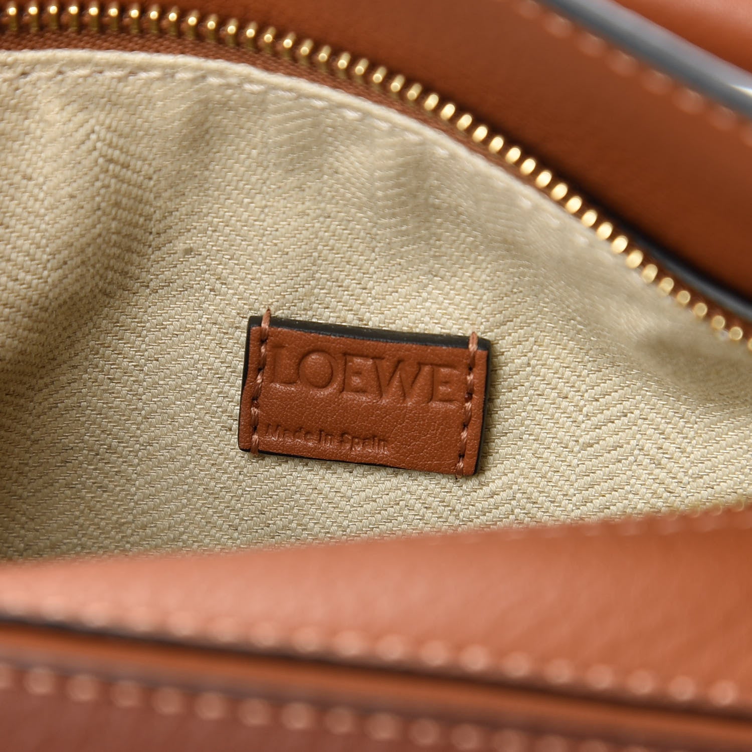 Loewe Calfskin Mini Puzzle Bag Tan Medium Pink 8 of 10