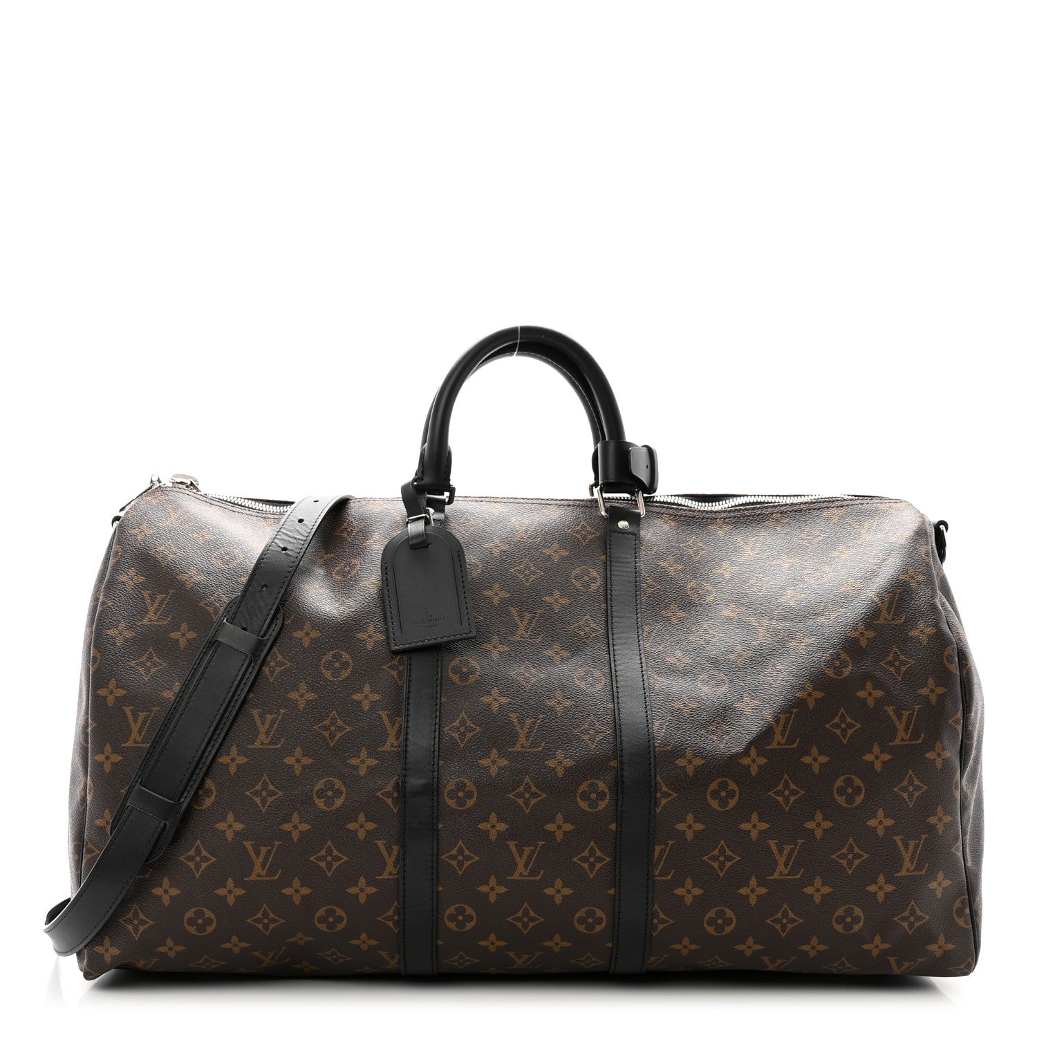 Louis Vuitton Monogram Macassar Keepall Bandouliere 55 1 of 12