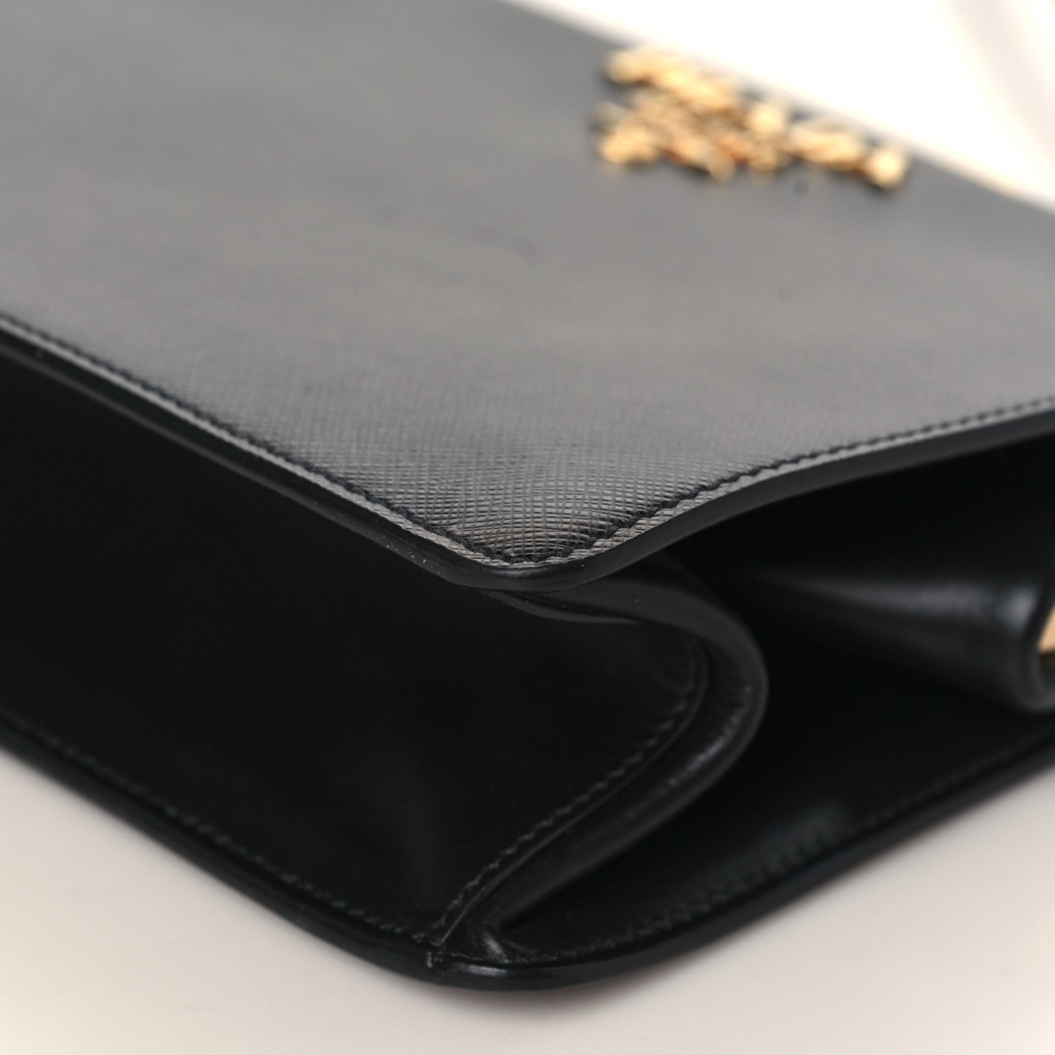 Prada Saffiano City Calfskin Light Frame Bag Black 8 of 8