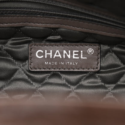 Chanel Distressed Lambskin Le Marais Bowler Brown 6 of 10