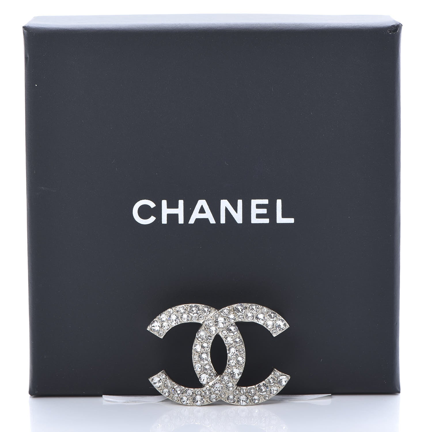 Chanel Crystal Palais Garnier CC Brooch Gold 5 of 5