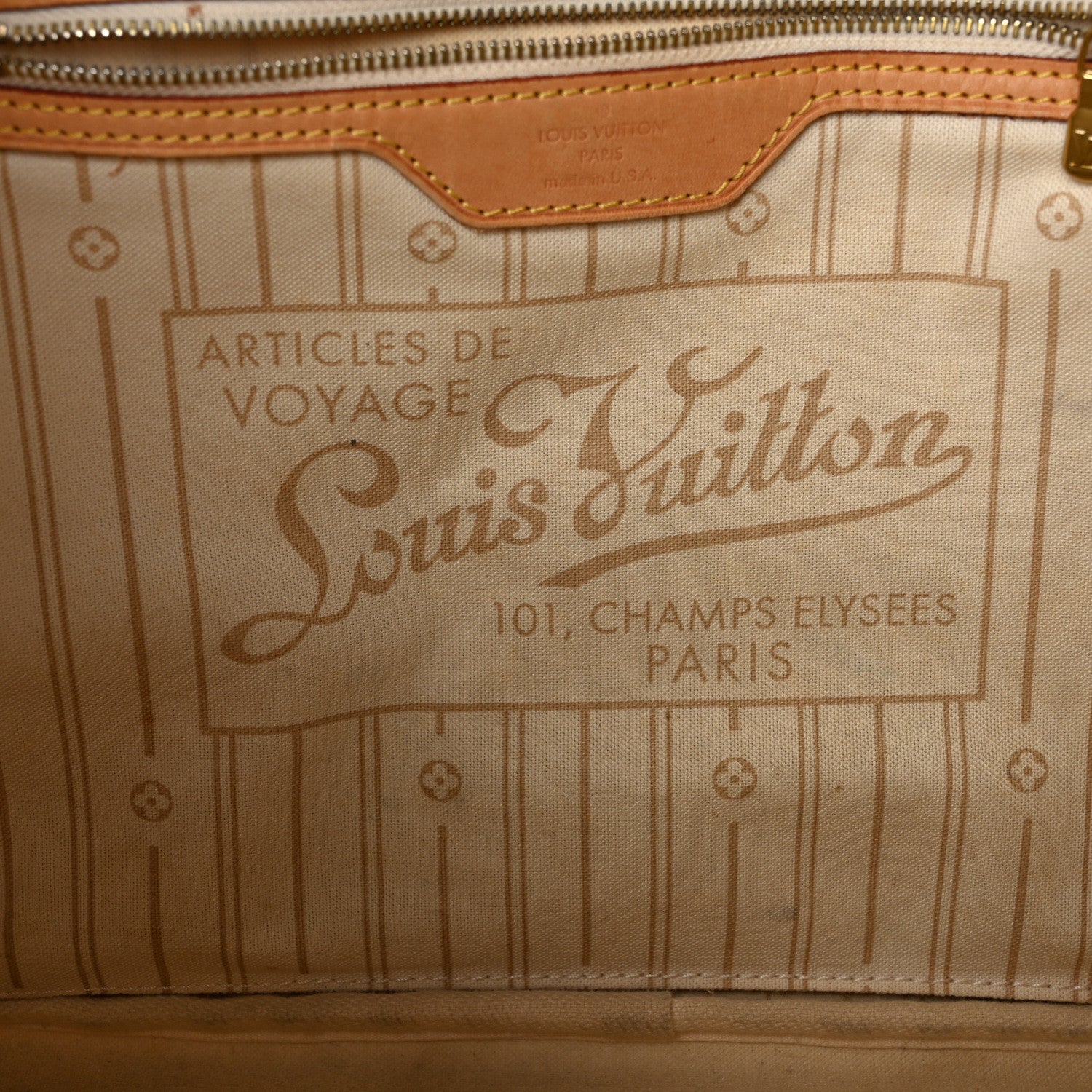 Louis Vuitton Damier Azur Neverfull MM 7 of 11