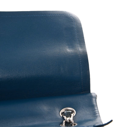 Chanel Patent Quilted Jumbo Double Flap Blue 11 of 18