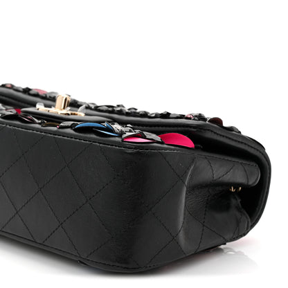 Chanel Lambskin Crystal Mini Rectangular Flap Black Multicolor 10 of 11