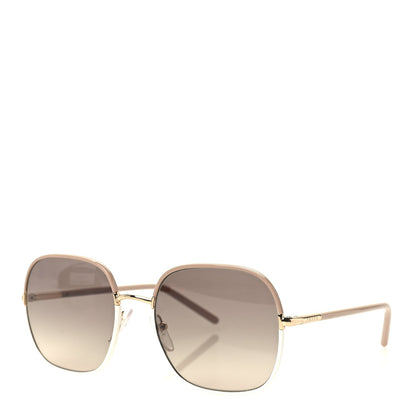 Prada Acetate Round Sunglasses SPR67X Gold Blush 1 of 7