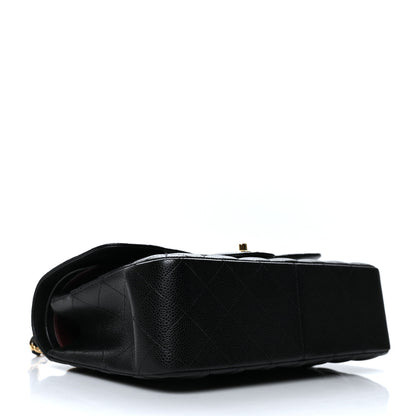 Chanel Caviar Quilted Jumbo Double Flap Black 4 of 11