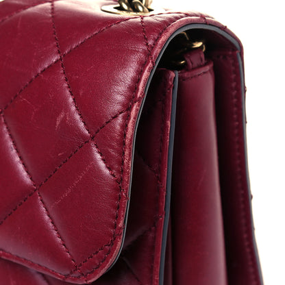 Chanel Glazed Calfskin Quilted Large Perfect Edge Flap Red 22 of 25