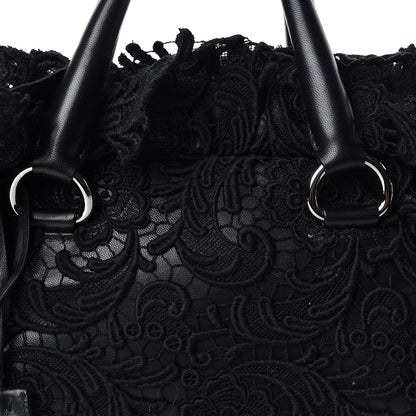 Prada Lace Pizzo S Bowler Black 9 of 11