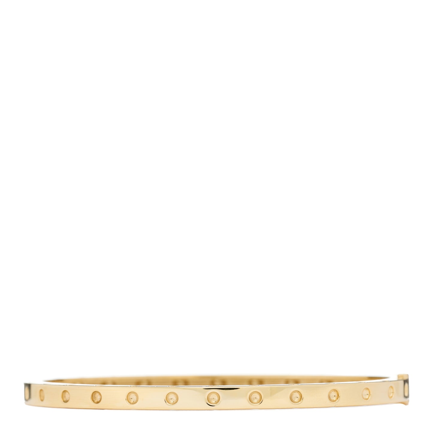 18K Yellow Gold Symphony Pois Moi Oval Bangle Bracelet