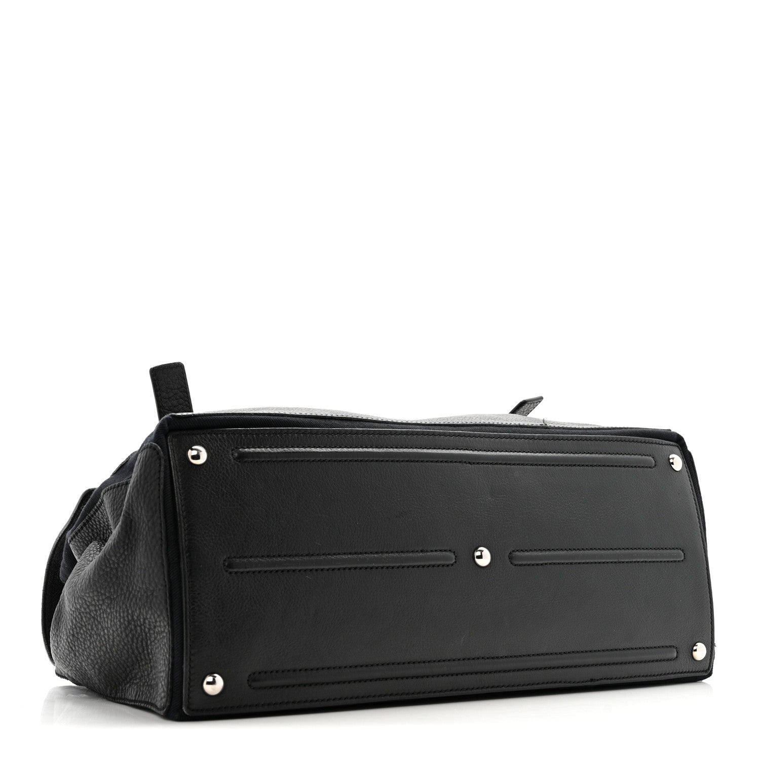 Saint Laurent Calfskin Canvas Large Muse Two Black 4 of 16