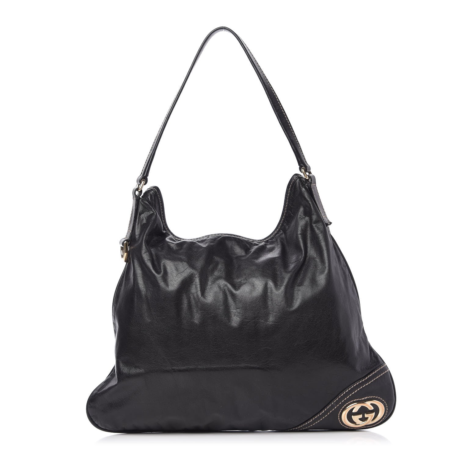 Gucci Calfskin Medium New Britt Hobo Black 1 of 10