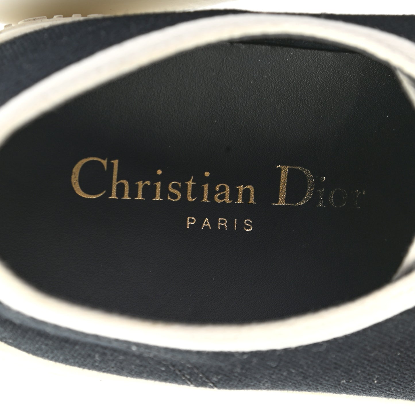 Canvas Walk'N'Dior Low Top Sneakers 39 Black