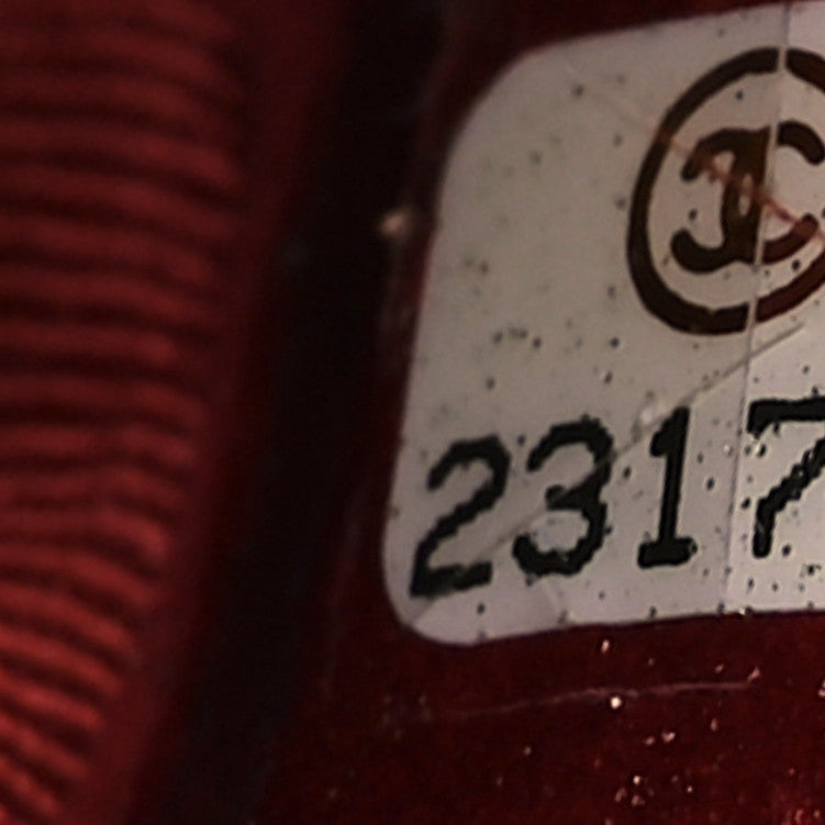 Lambskin Quilted Small Boy Flap Dark Red