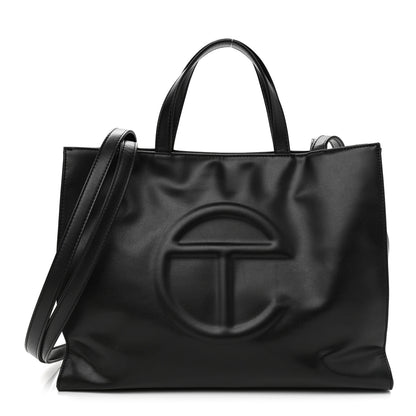 Telfar Vegan Leather Medium Shopping Bag Black 1 of 11