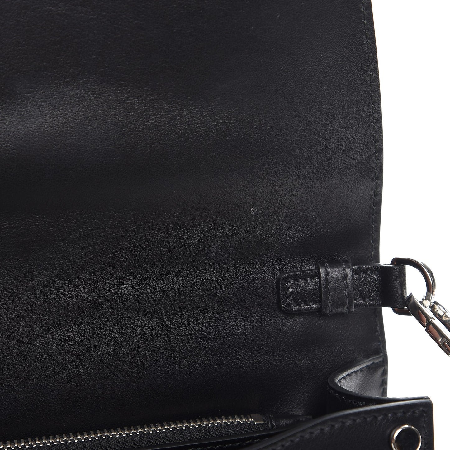 City Calfskin Orchid Print Studded Elektra Shoulder Bag Fuoco Black