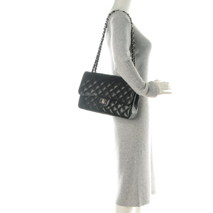 Chanel Caviar Quilted Jumbo Double Flap Black 2 of 8