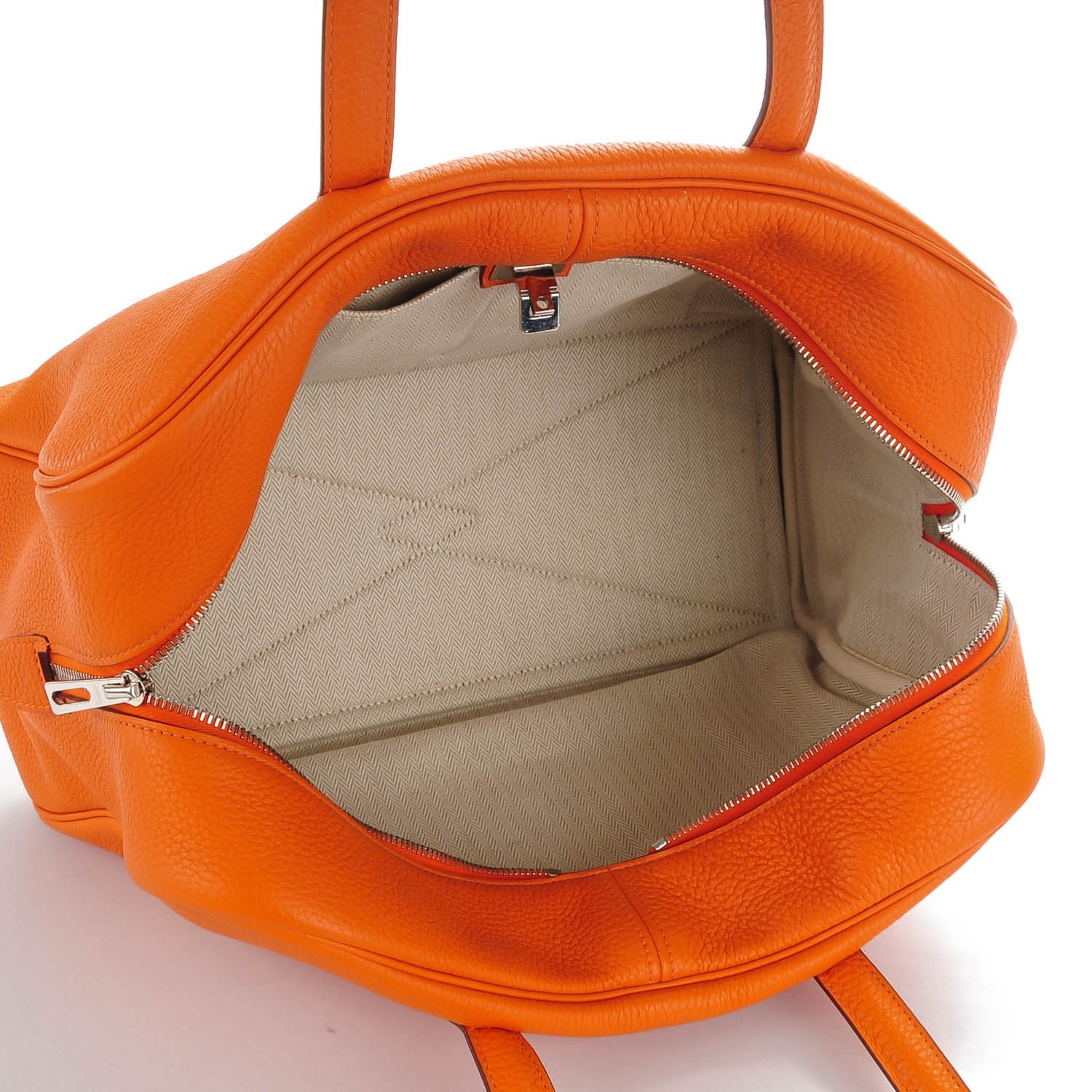 Hermes Togo Victoria II 35 Orange 6 of 8
