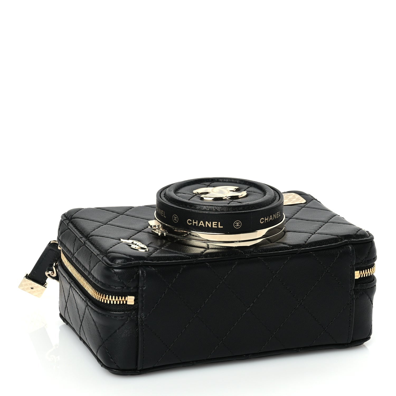 Chanel Lambskin Quilted Coco Click Bag Black 3 of 10