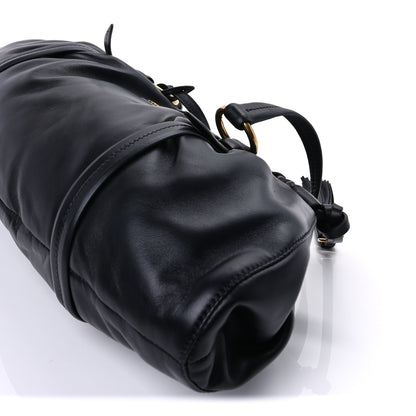 Miu Miu Nappa Joie Shoulder Bag Black 8 of 8