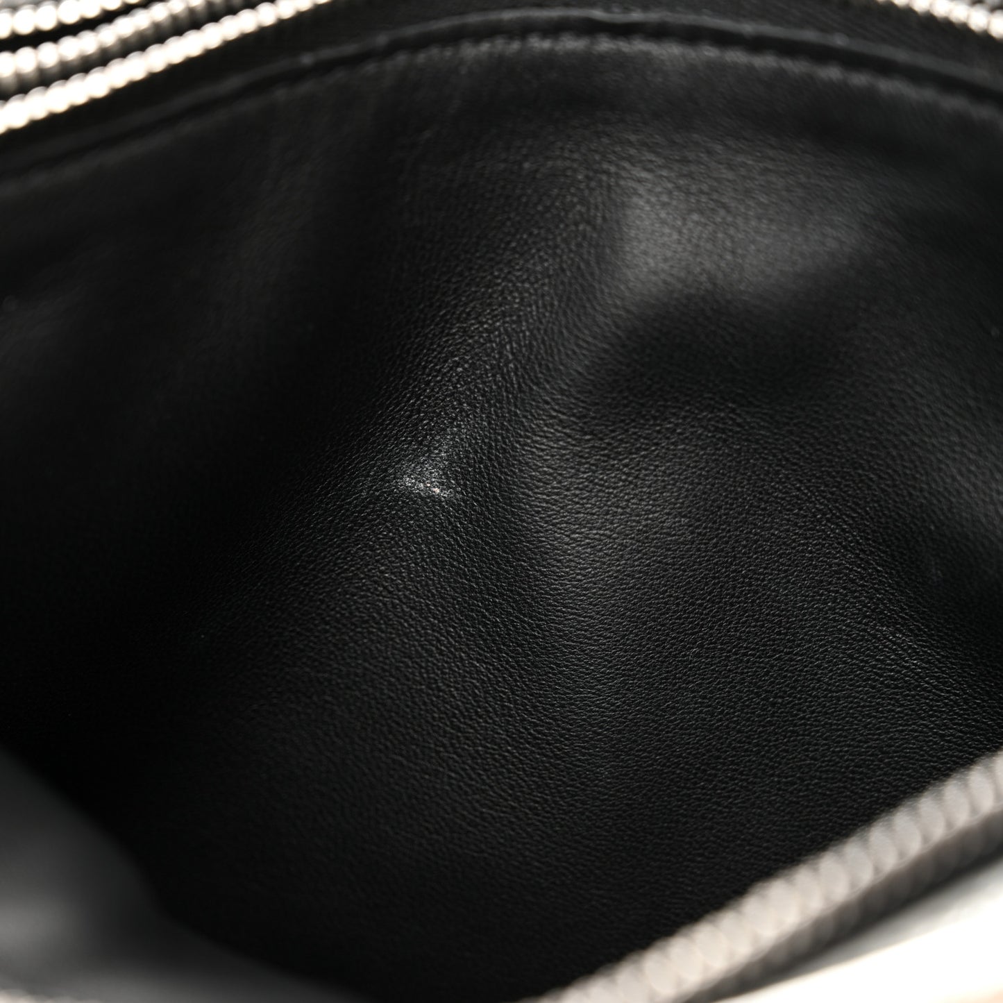 Metallic Calfskin Small Viva Bow Shoulder Bag Silver