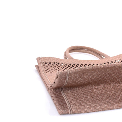 Christian Dior Mesh Embroidered Large Book Tote Clay 7 of 7