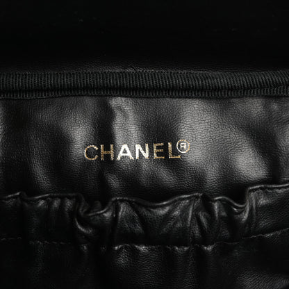 Chanel Lambskin Vanity Cosmetic Case Black 6 of 7