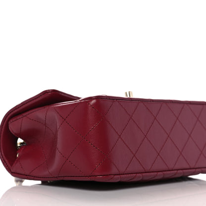 Chanel Lambskin Quilted Mini Rectangular Flap Burgundy 9 of 11