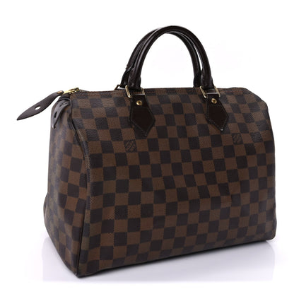 Louis Vuitton Damier Ebene Speedy 30 3 of 9