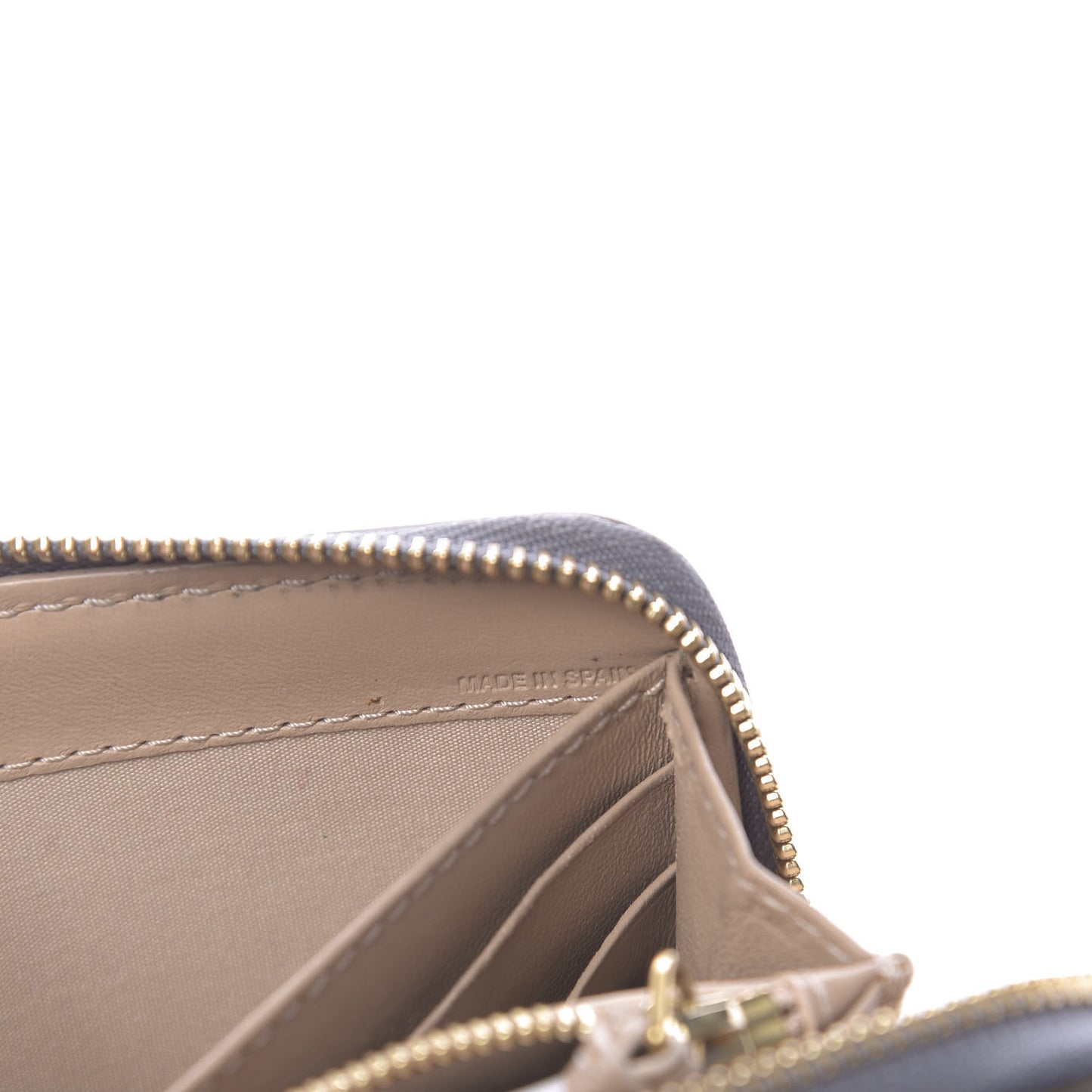 Calfskin Marcie Long Zip Around Wallet Cashmere Grey